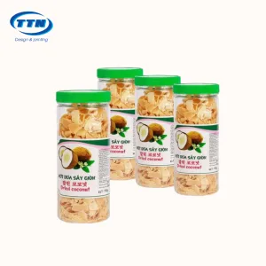in tem nhãn mứt dừa, ô mai, bánh kẹo giá rẻ tại Hà Nội